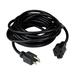 Northlight Seasonal 40' Black 3-Prong Medium Duty Commercial Extension Power Cord Plastic | 1.5 H x 0.5 W x 480 D in | Wayfair NORTHLIGHT YS90563