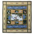 Patch Magic Fly Fishing Quilt Cotton in Blue/Brown/Green | Twin Quilt | Wayfair DCTFFSH