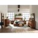 Loon Peak® Janith Smokey Walnut & Coffee Bean Panel Bedroom Set_5 Piece in Brown | 55 H x 84.5 W x 77.5 D in | Wayfair