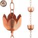 Marrgon Copper Rain Chain w/ Tulip Style Cups for Gutter Downspout Replacement Copper in Brown | 78 H x 3 W x 2.25 D in | Wayfair MRG-CRCF6