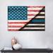 August Grove® Rustic USA Police Flag On Canvas Print Canvas | 8 H x 12 W x 1 D in | Wayfair A6EBAF41AA5547009416DDC442D4BFEF