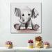 Red Barrel Studio® Lolli The Baby Elephant On Canvas Print Canvas | 16 H x 16 W x 1.25 D in | Wayfair 6E73A09B208F4EED9F691591AECB9438