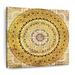 Bungalow Rose Golden Mandala Symbol On Canvas Print Canvas in White | 36 H x 36 W x 1.25 D in | Wayfair FF38B8DDF07649F485D67ED18CD75646