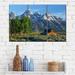 Loon Peak® Grand Teton Mountains Barn Wall Art Multi Piece Canvas Print On Canvas 3 Pieces Set Canvas in Brown | 23 H x 14 W x 1 D in | Wayfair