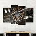 17 Stories War Airplane Propeller On Canvas 4 Pieces Set Canvas in Black | 75 H x 48 W x 1.25 D in | Wayfair 096B6D460CAC41728CC2E10497405938