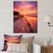 Highland Dunes Sunset on Beaufort Beach South Carolina - Print on Metal in Pink | 24 W x 1 D in | Wayfair 0322FAA7E32C45F99188E6C8F0A25481