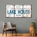 Loon Peak® Lake House Welcome Multi Piece Canvas Print Canvas in White | 36 H x 74 W x 1.25 D in | Wayfair 98B89BBB9C6D4D27968B4AD071633129