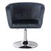 Everly Quinn Simone Vanity Swivel Armchair w/ 360 Degree Rotation, Modern Makeup Seat w/ Adjustable Height in Black | 25 W x 23 D in | Wayfair