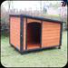 Tucker Murphy Pet™ Dravion Brown Wood Dog House Wood House in Brown/Orange, Size 32.3 H x 46.0 W x 31.3 D in | Wayfair