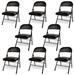 Inbox Zero Lluviana Metal Ladder Back Side Chair Dining Chair Upholstered/Metal/Fabric in Black | 31 H x 18 W x 14 D in | Wayfair