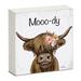 Trinx Jaywana Mooo-dy Decorative Freestanding Wood Block Sign | 3.75 H x 3.75 W x 1 D in | Wayfair BB9485B302EF4F558CF4035CC4D86158