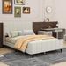 George Oliver Kadasha Panel Storage Bed Upholstered/Velvet in Brown | 44.1 H x 57.5 W x 83.5 D in | Wayfair E0726998C65245DC8D5468FFBB0F180B
