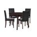 Prosper 5 Piece Faux Leather Dining Set - East End Imports EEI-4289-CAP-BLK