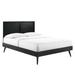 Marlee Queen Wood Platform Bed With Splayed Legs - East End Imports MOD-6382-BLK