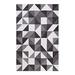 Kahula Geometric Triangle Mosaic 5x8 Area Rug - East End Imports R-1014A-58