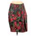 Vera Wang Formal Skirt: Green Floral Bottoms - Women's Size 8
