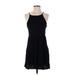 Alya Casual Dress - A-Line Scoop Neck Sleeveless: Black Solid Dresses - Women's Size Small