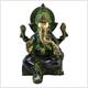 Ganesha Messing schwarzgrün 18cm 1,8kg