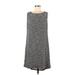 MM. LaFleur Casual Dress - Shift: Gray Marled Dresses - Women's Size 2