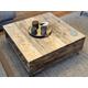 Handmade Industrial Rustic Reclaimed Wood Square Scaffold Board Storage Coffee Table With Hairpin Legs Choice Of Colours Old Wood New Life