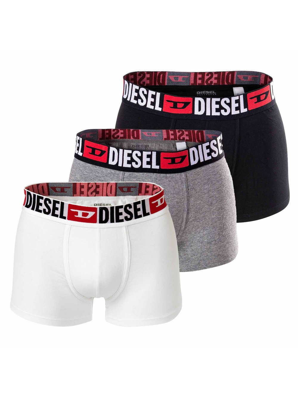 Diesel Boxershort 3er Pack Herren mehrfarbig, L Image