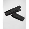 Chevron Ip Black Stainless Steel Money Clip