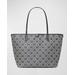 T Monogram Zip Canvas Tote Bag