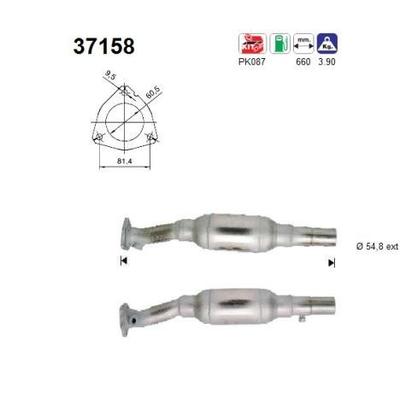 AS Katalysator für VW 1H0131701SV 1H0131701SX 1H0131089CX 37158