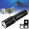 Mini torcia subacquea subacquea 30m ruota messa a fuoco Zoom XML T6 LED torcia subacquea luminosa