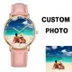CL016 Marke Ihre Eigenen Logo Uhr Personalisierte Bild Armbanduhr Angepasst mit Foto Name Geschenk