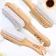 1pc Foot Care Natural Bristle Massage Brush Two-sided Pumice Stone Brush Feet Exfoliating Dead Skin