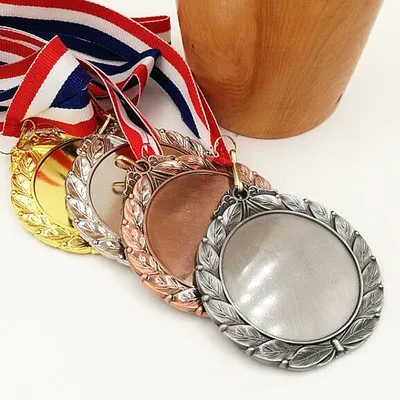4 farbe Blank Medaillen Gold Farbe Medaille Und Silber Farbe Medaille Und Branze Farbe Medaille