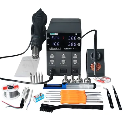 SUGON-202 760W 2 IN 1 Löten Station Hot Air Gun Rework Station Elektrische Lötkolben Für Telefon PCB IC SMD BGA Schweißen
