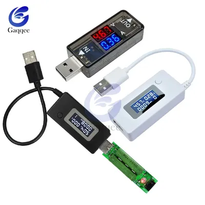 USB Mini Spannung Strom Meter LCD Screen Tragbare Mobile Power Ladegerät Detektor Telefon Strom