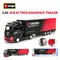 Bburago 1:43 Mercedes-Benz Actros GigaSpace Trailer Heavy Tractor Truck Black Die Cast Collectible Hobbies Model Toys