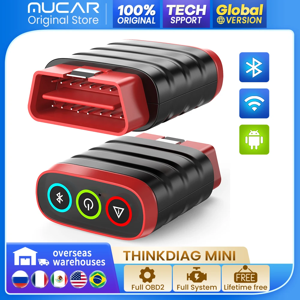 THINKCAR Thinkdiag MINI OBD2-Scanner, komplettes System, Bluetooth, Kfz-Diagnosetool, OBD-Codeleser-Scan, lebenslanges kostenloses Update Image