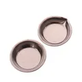 6Pcs Makeup Palette Stainless Steel Small Round Paint Tray Artist Watercolours Paint Mixing Palette