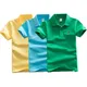 Kinder Polo T-Shirt Sommer Jungen Kurzarm Tees Kinder Kleidung Fashion Teens Elastische Sport Junge