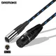 DREMAKE Mini XLR Male to 3Pin-XLR Female Converter Cord XLR to Mini XLR Mic Audio Adapter Cable for