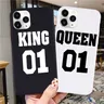 Luxus BFF König Königin Paar Fall für iPhone 14 13 12 11 Pro Max 7 8 Plus X XS X XR SE König Königin
