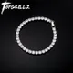 TOPGRILLZ 3/4/5MM Micro Tennis Bracelet with New Fold Over Clasp Hip Hop Bling Iced Out Cubic