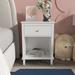 Wooden Nightstand with One Drawer One Shelf for Kids, Adults