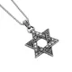 Saiye 316l Herren Edelstahl 6 Punkt Stern Hexagramm Stern von David Anhänger Halskette Modeschmuck