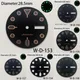 28 5mm s Logo skx007 pu Zifferblatt geeignet für nh36 Uhrwerk Dual Kalender grün leuchtende Uhr