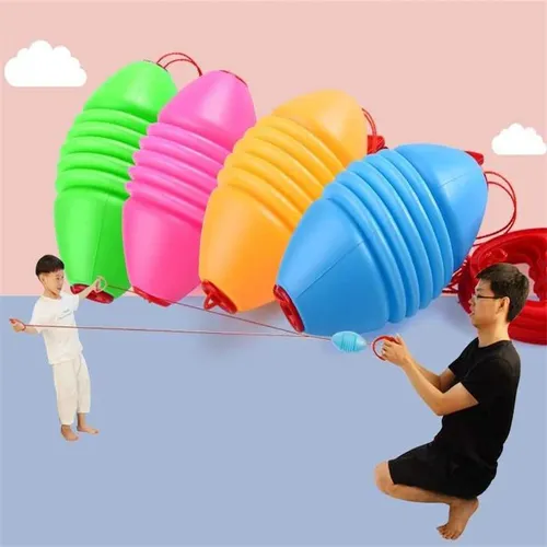 Eltern-kind-Interaktion Outdoor Training Ausrüstung Doppel Pull Ball kinder Elastische Shuttle Pull