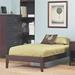 Contemporary California King Solid Wood Platform Bed in Chocolate