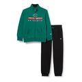 Champion Jungen Legacy Sweatsuits B-Graphic Shop Powerblend Fleece Full Zip Sportanzug, Dunkelgrün/Schwarz, 7-8 Jahre