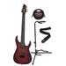 Schecter Sunset-7 Extreme 7-String Nyatoh Body Electric Guitar (Scarlet) Bundle