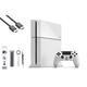 Sony PlayStation 4 500GB Gaming Console White HDMI Cable with BOLT AXTION Cleaning Kit Bundle Like New