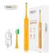 MORNWELL Electric Sonic Toothbrush with 2 Brush Heads and USB Charger (Orange)